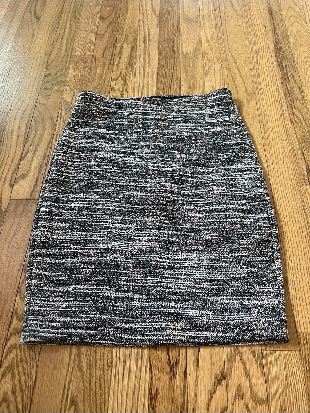 Express Black, Pink, & White Marled Knit Pencil Skirt